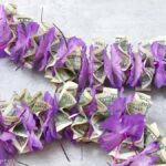 finished dollar store money lei tutorial - Press print Party