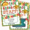 Thank You Gift Card Holder Printable, Taco 'bout Nacho Average Staff, Teacher Appreciation, Nurse, Assitant, Editable, INSTANT DOWNLOAD Press Print Party!