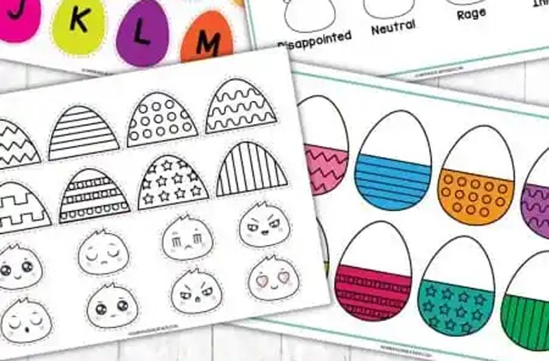free kids easter quiet book.