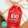 100 Grand candy bar Thank You Gift Tags Printable, Teacher Appreciation, Nurse, Staff, Driver, Assitant, Candy Bar, Editable, 100 grand candy bar sayings, thank you saying printable, INSTANT DOWNLOAD - Press Print Party!
