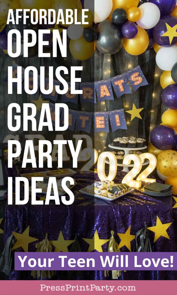 Affordable open house graduation party ideas your teen will love. Press Print Party!