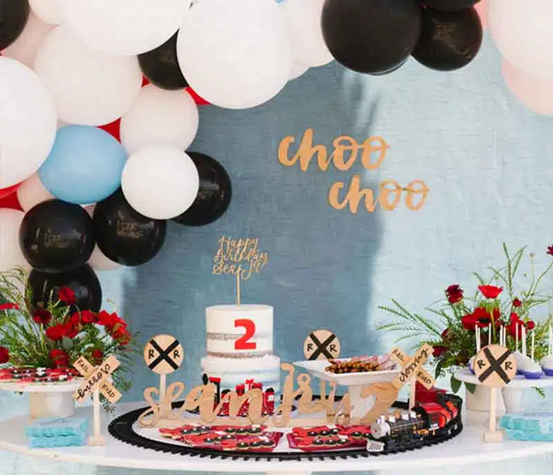 train birthday theme. clever 2nd birthday party ideas for two year olds birthdays or twins birthdays - Press Print Party!
