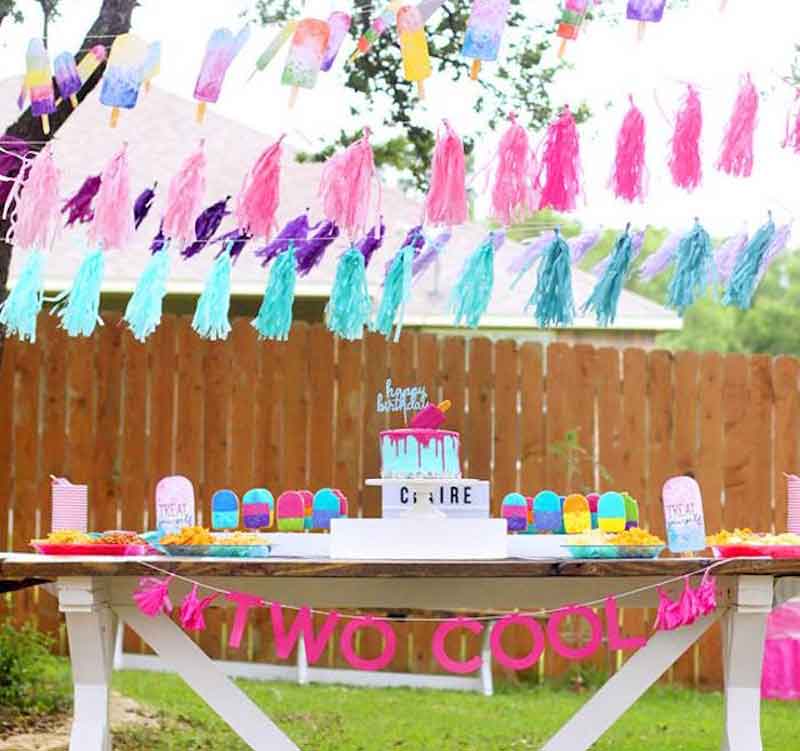 two cool theme. clever 2nd birthday party ideas for two year olds birthdays or twins birthdays - Press Print Party!