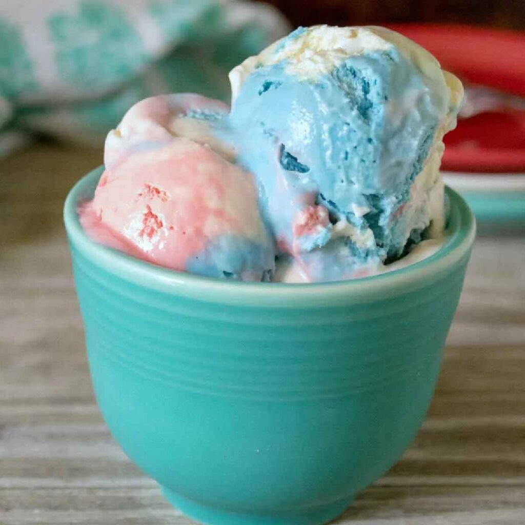 red white and blue ice cream - 75 Red White and Blue Food Ideas and Patriotic Recipes for fourth of July, memorial day. Press Print Party!