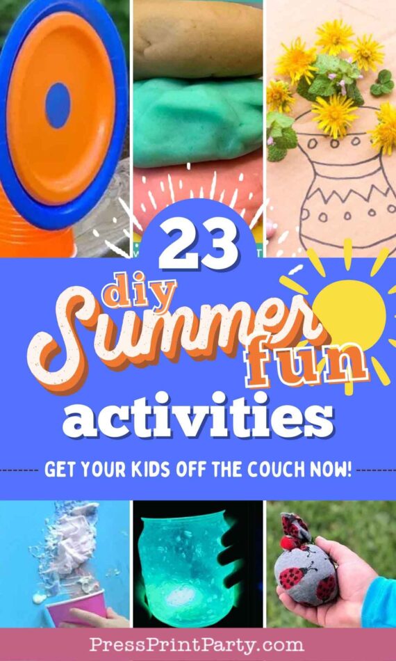 23 DIY Summer Fun Activities to Get Kids Off The Couch Now