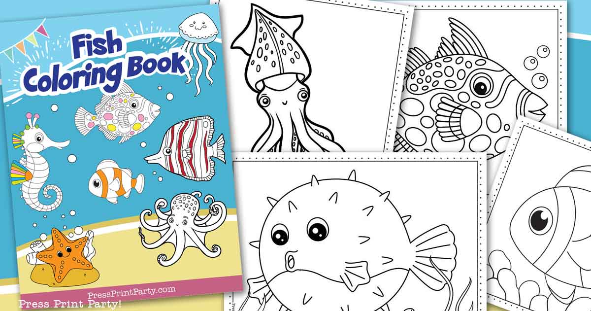 50 Free Fish Coloring Pages for Kids (2023 Printables)