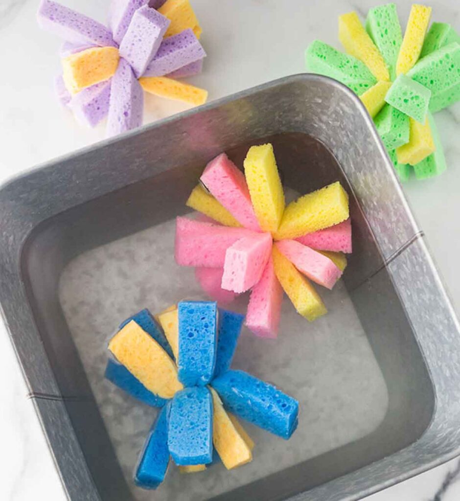 sponge balls - 23 DIY Summer Fun Activities to Get Kids off the Couch Now - Press Print Party!