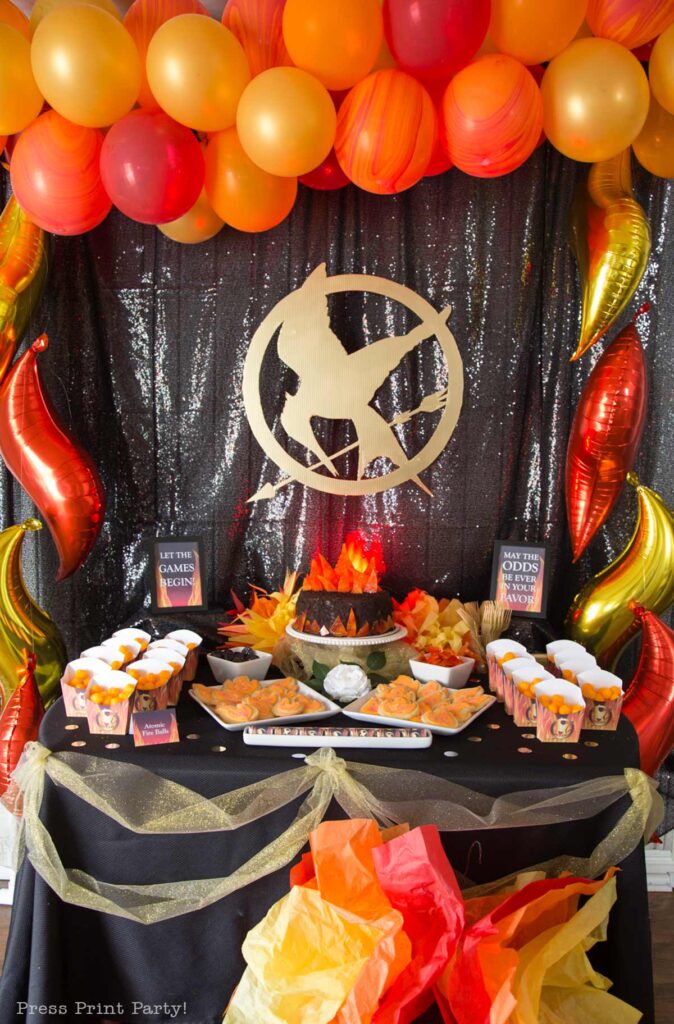 - Our epic hunger games party for teens, hunger games party theme birthday party, food and games - Press Print Party
