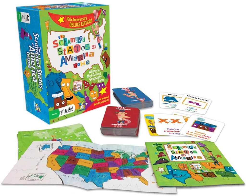 scrambled states of america - board games for family game night everyone will enjoy