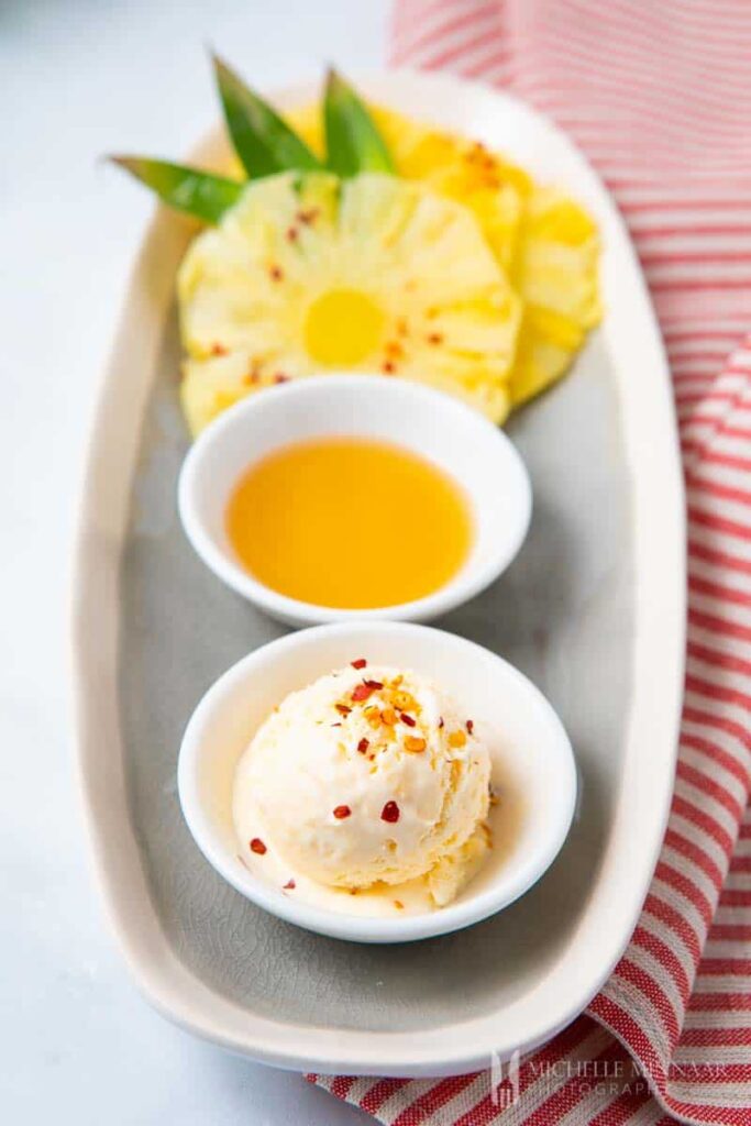 Fresh Pineapple Ice Cream- 25 Yummy Hawaiian luau party foods for your next backyard bash - tropical foods and recipes - Press Print Party!