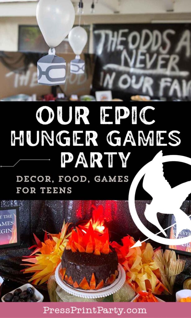 - Our epic hunger games party for teens, hunger games party theme birthday party, food and games - Press Print Party