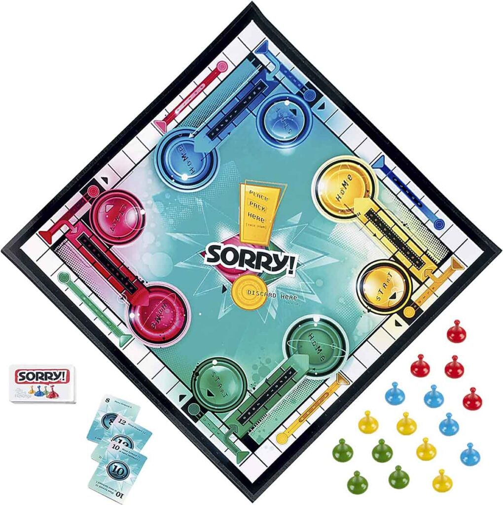 sorry - board games for family game night everyone will enjoy