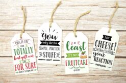 12 Free Printable Funny Christmas Tags for Spreading Festive Cheer!