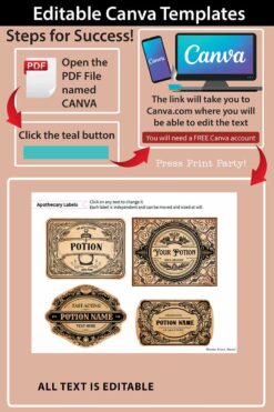 Harry Potter Photo Booth Props Customizable Template Instant Dow