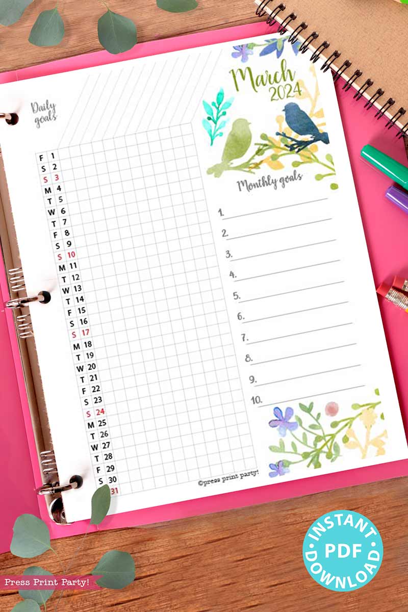 Calendar Printables