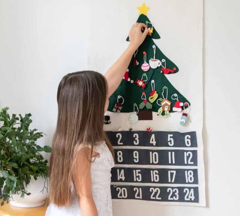 Christmas advent calendar ideas for kids to countdown till Christmas. free printables and crafts - Press Print Party!