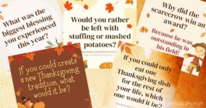 Thanksgiving conversation starters - Press Print Party!