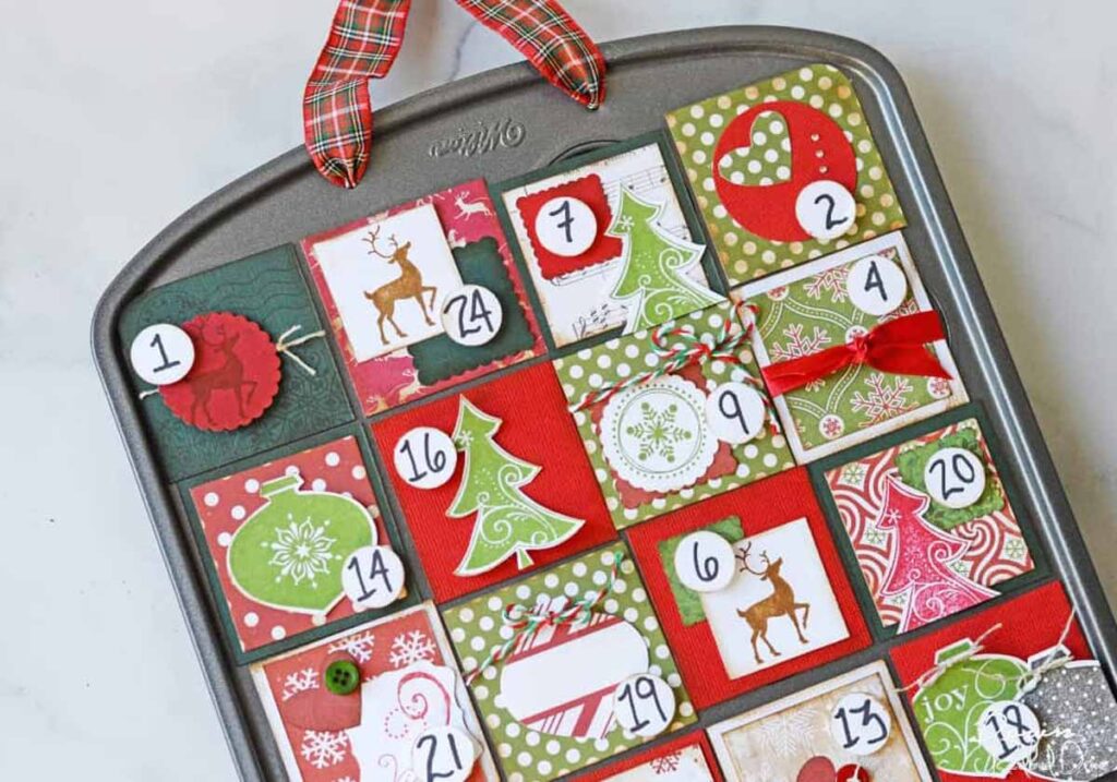 Christmas advent calendar ideas for kids to countdown till Christmas. free printables and crafts - Press Print Party!