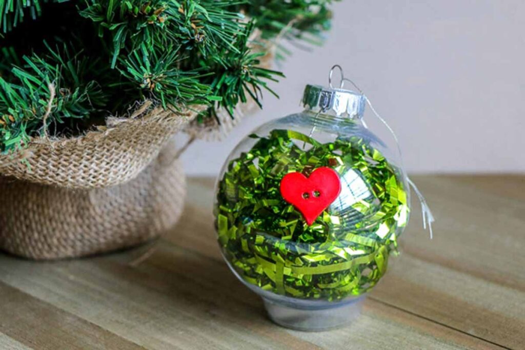 easy grinch ornament - 55 DIY Christmas Ornaments for Kids to Make and feel proud of - Press Print Party