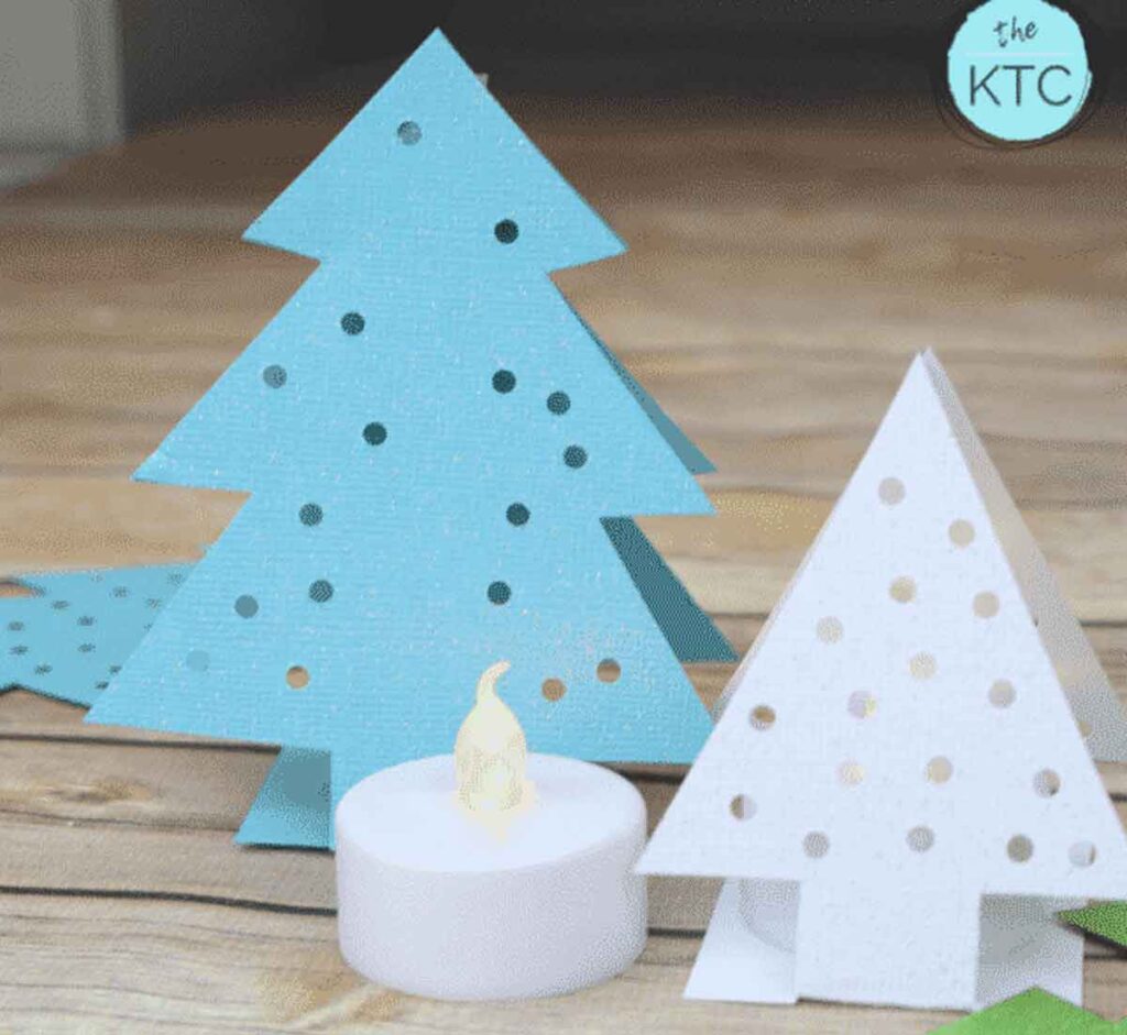 paper trees - 55 DIY Christmas Ornaments for Kids to Make and feel proud of for little kids and big kids - Press Print Party