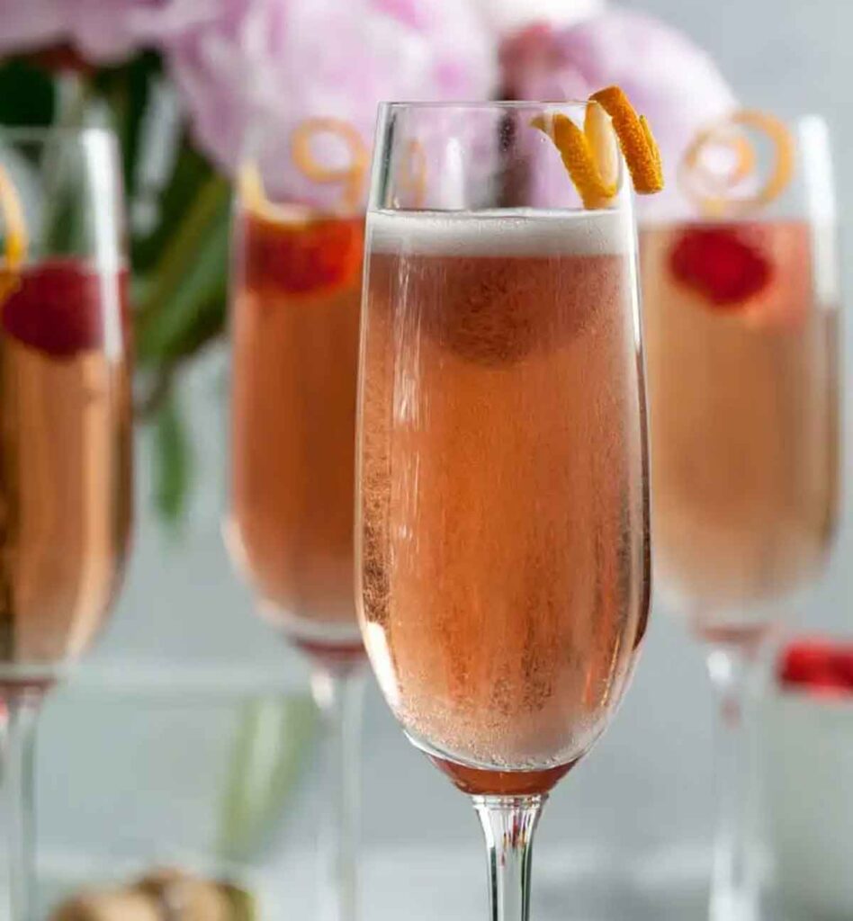 classic kir royal - 30 romantic valentine's day drinks to set the mood - Press Print Party
