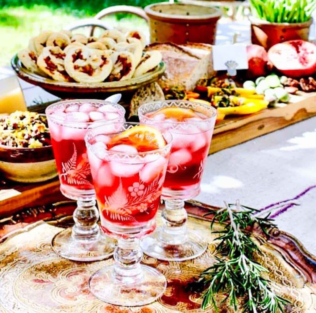 Hibiscus cocktail- 30 romantic valentine's day drinks to set the mood - Press Print Party