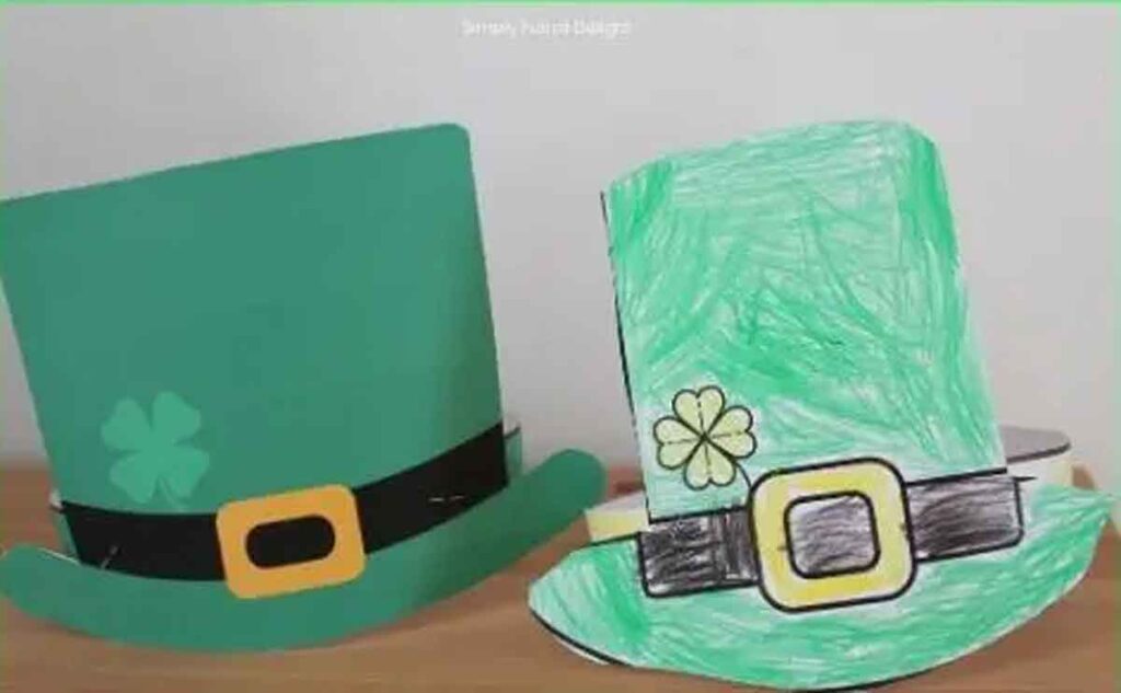How to Make a Leprechaun Hat Headband (Free Printable!) by Simply Full of Delight - 19 Creative Leprechaun Crafts for Kids on St. Patrick's Day - Press Print Party!
