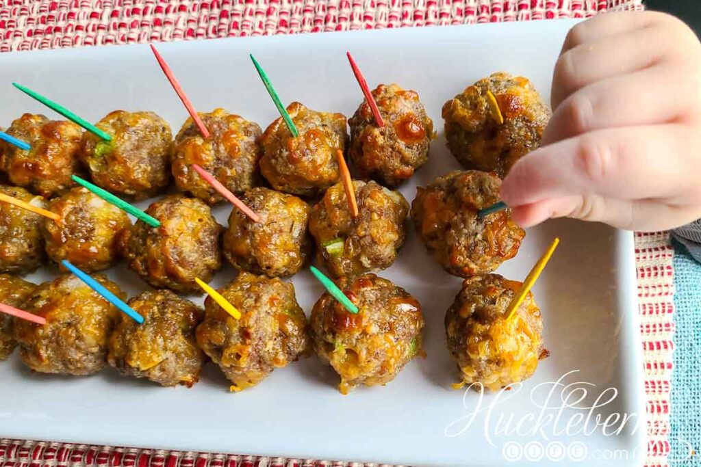 Jimmy Dean Sausage Cheese Balls by Huckleberry Life- Easy Football Finger Foods for Your Game Day Party - Press Print Party!