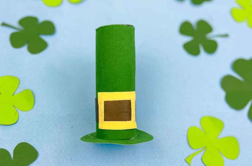 Leprechaun Hat Craft by Two Kids and a Coupon - 19 Creative Leprechaun Crafts for Kids on St. Patrick's Day - Press Print Party!