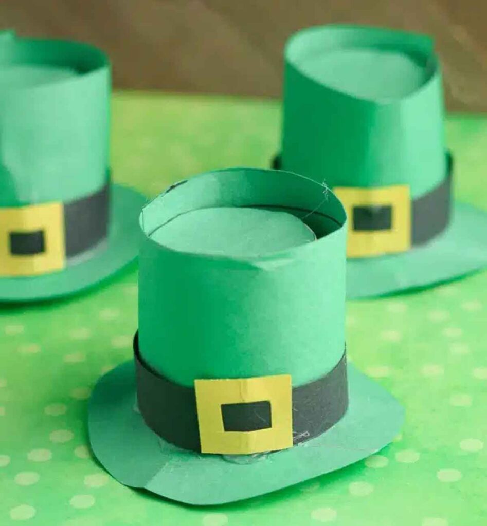 Leprechaun Hats Using Recycled K Cups by Hip Homeschool Moms - 19 Creative Leprechaun Crafts for Kids on St. Patrick's Day - Press Print Party!