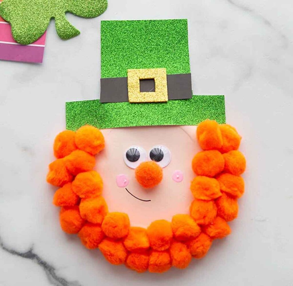 Leprechaun Paper Plate Craft by The Best Ideas for Kids - 19 Creative Leprechaun Crafts for Kids on St. Patrick's Day - Press Print Party!