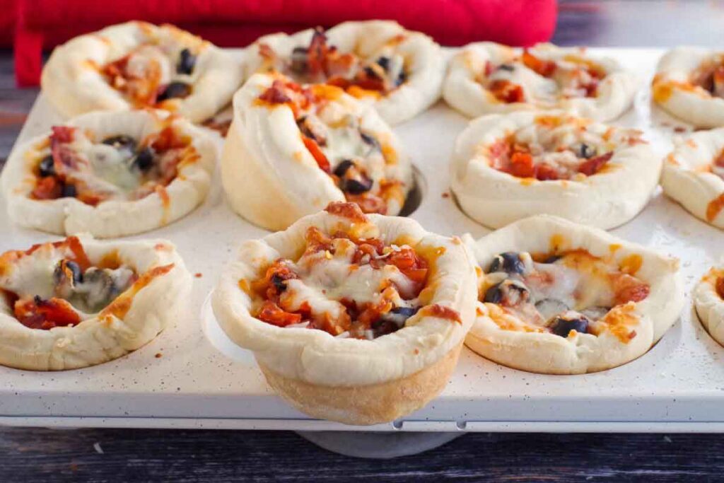 Pizza Cupcakes by Food Meanderings- Easy Football Finger Foods for Your Game Day Party - Press Print Party!
