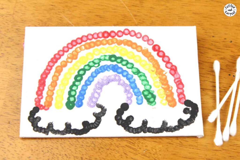 rainbow art painting - 25 cool rainbow crafts for kids and art ideas - Press Print Party!