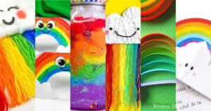 25 cool rainbow crafts for kids and art ideas - Press Print Party!