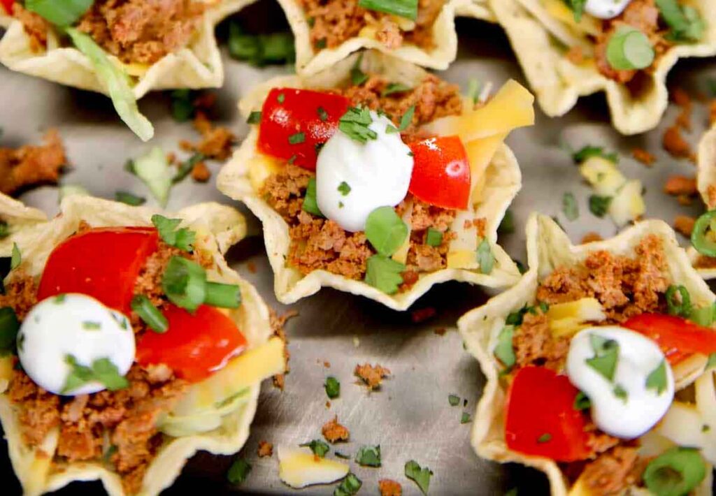 Taco Bites by Miss in the Kitchen - Easy Football Finger Foods for Your Game Day Party - Press Print Party!