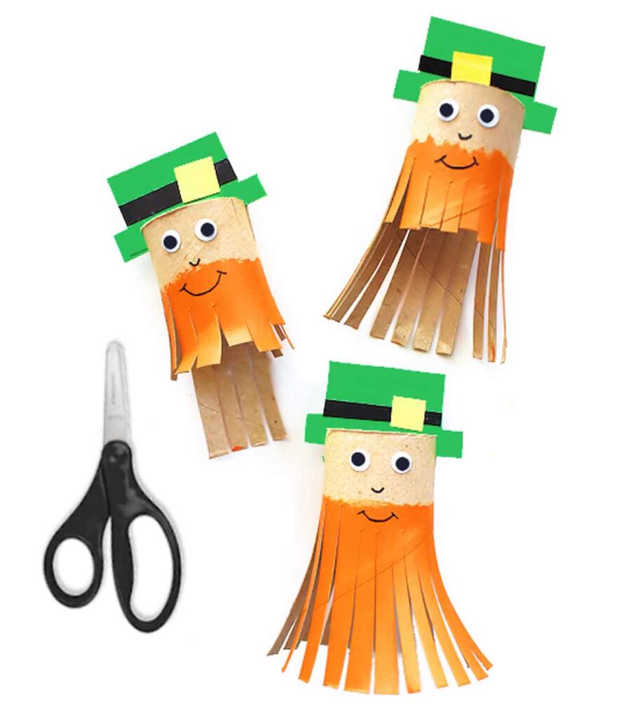 Trim the Leprechaun’s Beard by Our Kid Things - 19 Creative Leprechaun Crafts for Kids on St. Patrick's Day - Press Print Party!