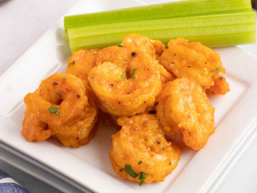 Buffalo Shrimp by Cooking with Janica - Easy Football Finger Foods for Your Game Day Party - Press Print Party!