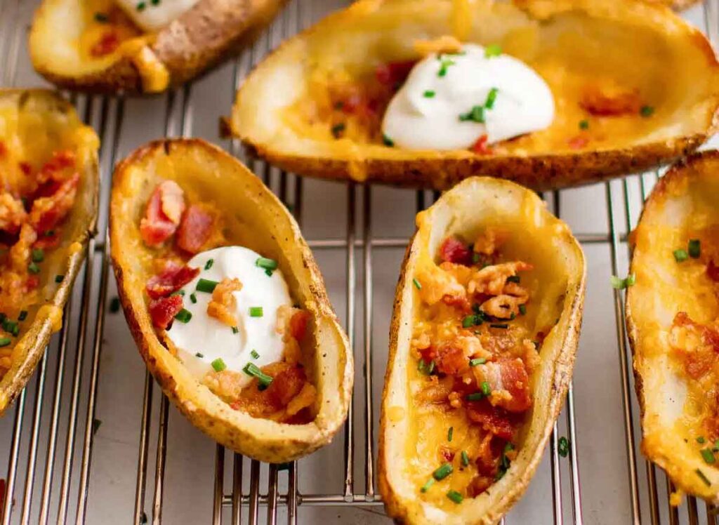 Potato Skins by The Forked Spoon - Easy Football Finger Foods for Your Game Day Party - Press Print Party!