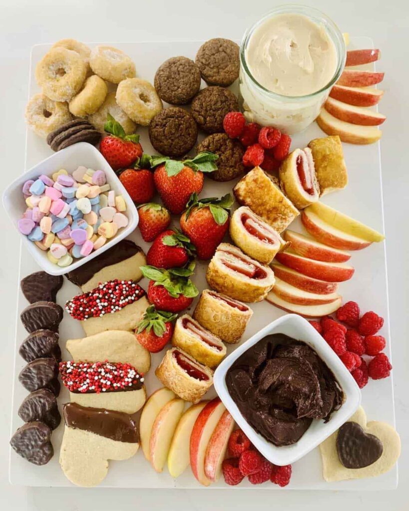 Gluten-Free Valentine’s Day Dessert Board by Go Gluten Freely - 20 Valentine Charcuterie Boards: Ideas and Inspiration