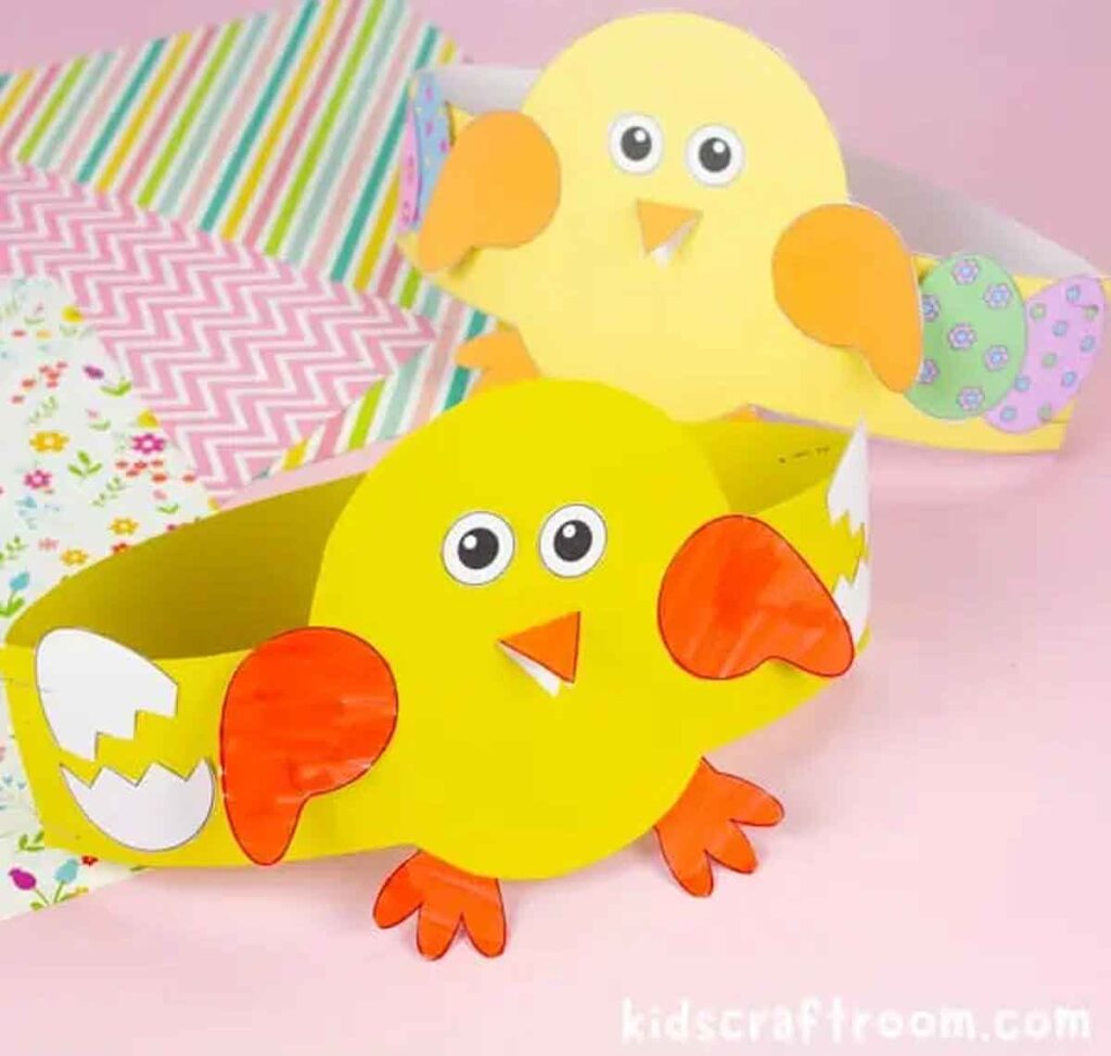 Easter Chick Hat by Kids’ Craft Room