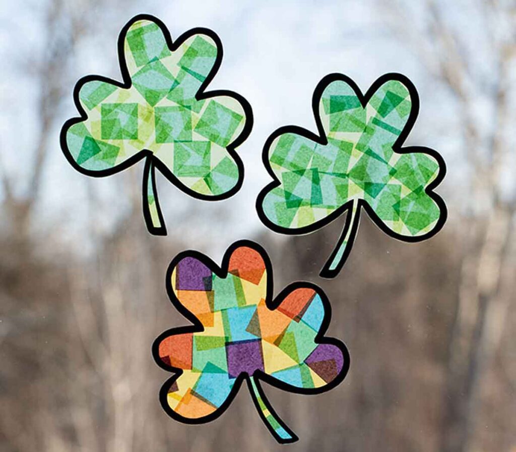 shamrock sun catcher craft