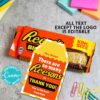 Reeses Thank You Gift Tag Printable Teacher Appreciation Week There are so Many Reesons to thank you Pun Chocolate Candy Editable Favor on candy Press Print Party