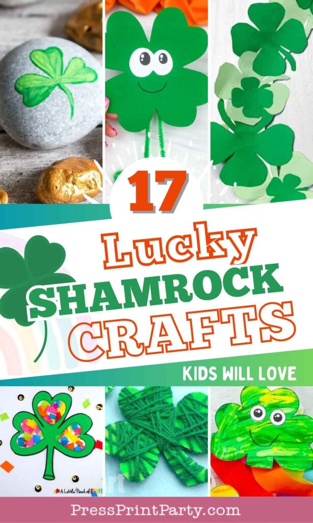 17 simple shamrock crafts for kids - Press Print Party!