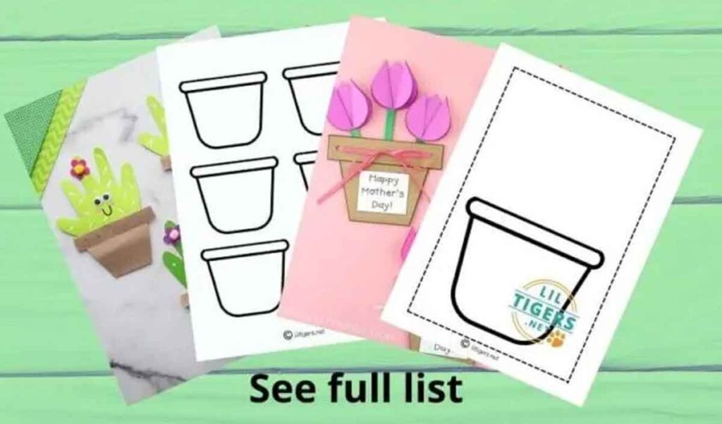 flower pot craft templates