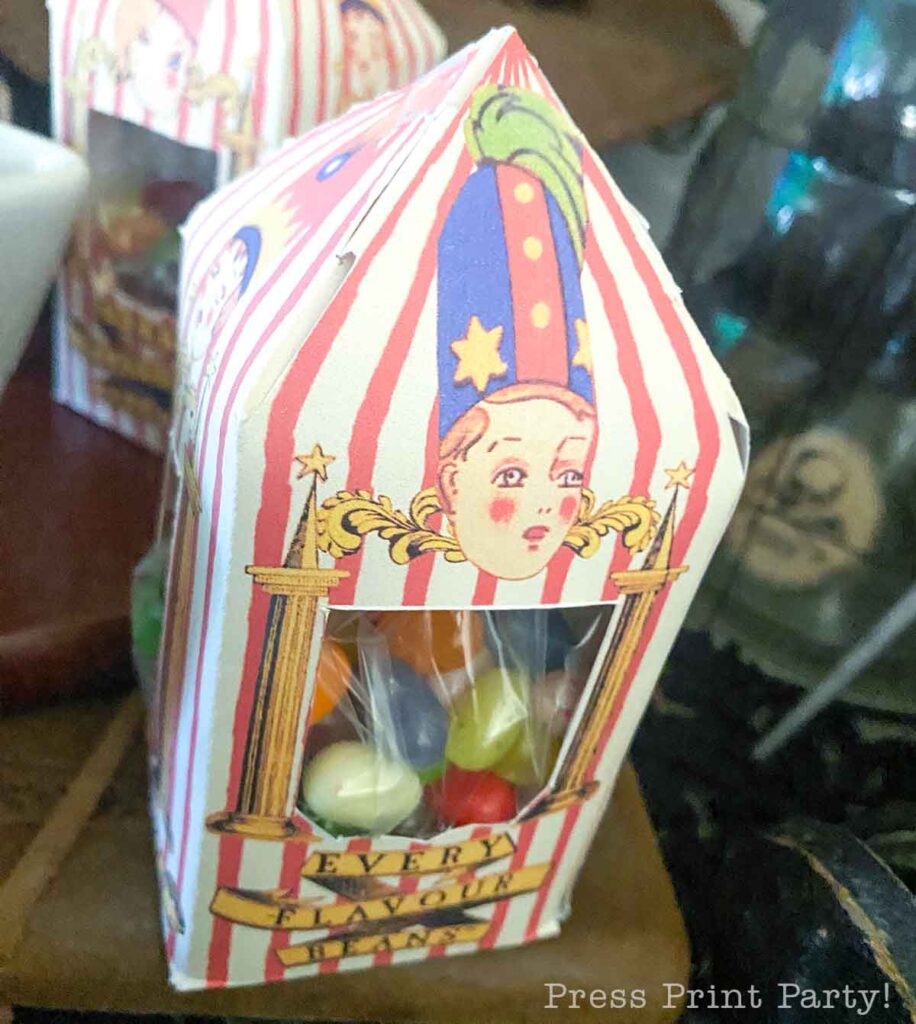 bertie botts every flavor beans box with free template