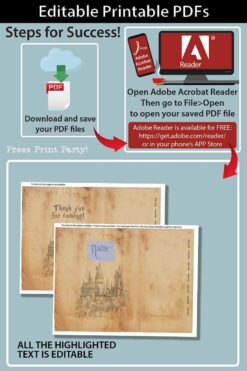 how it work with Adobe Reader Harry potter loot bags