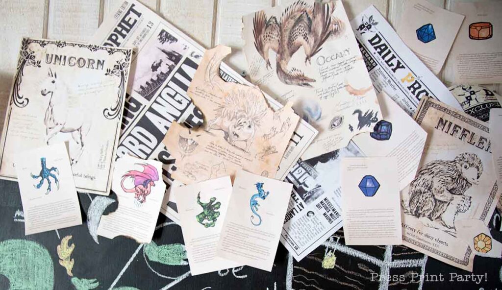Newspaper wall Harry potter
