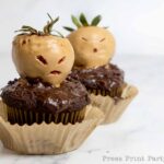 2 mandrake cupcakes for harry potter party birthday treat