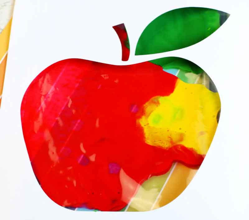 apple painting for kids