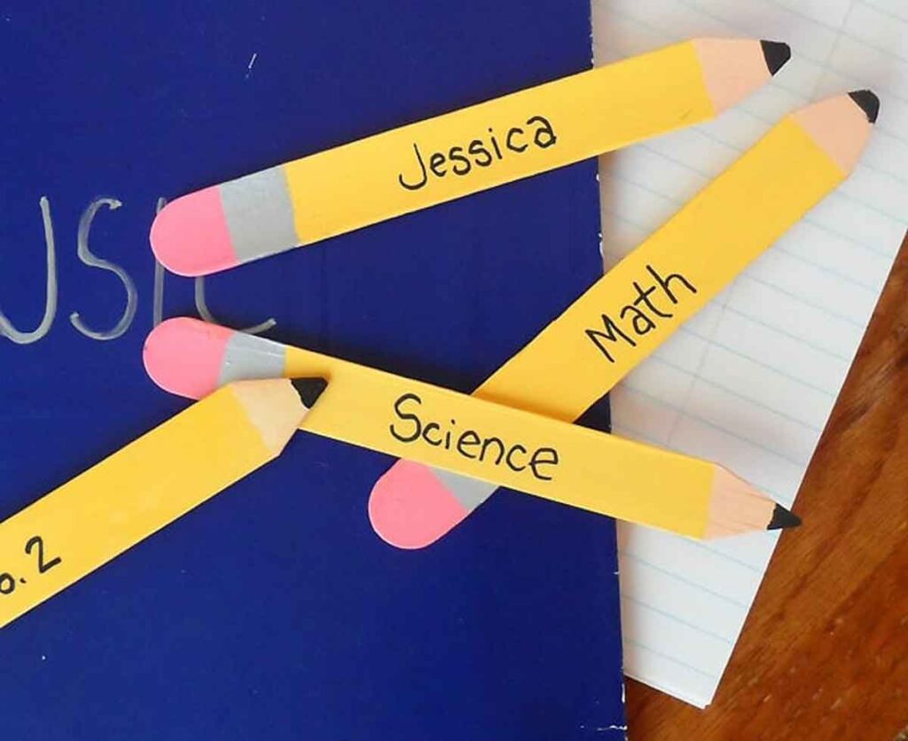 craft stick pencil bookmark craft for kids
